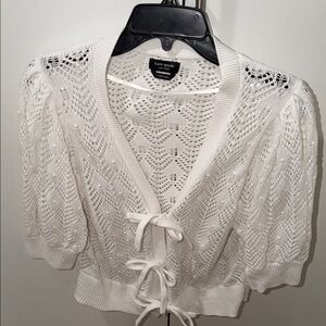 Kate Spade Cream Lace Cardigan